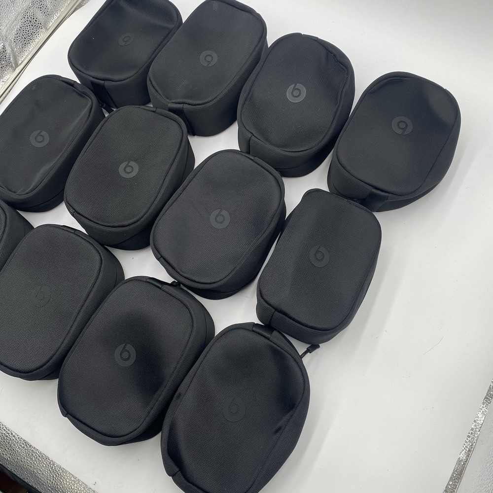 Lot 12 OEM Beats Studio Pro Wireless Headphones Replacement Zip Travel Case Only - Picture 2 of 9